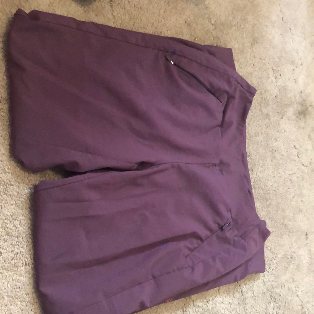 Purple jogger type pants